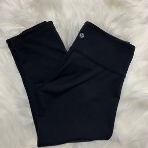 lululemon reversible Cropped Leggings black gray
